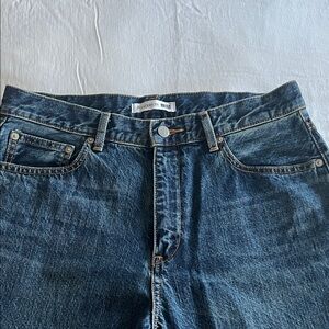 JW ANDERSON Men's Deep Blue Relaxed Jeans